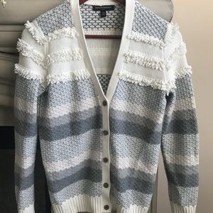 Banana Republic Cardigan, XS Fringe Detail